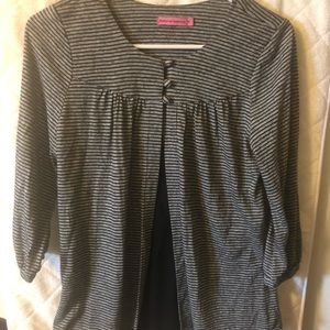 Maternal America Strip Built In Shirt Sz S